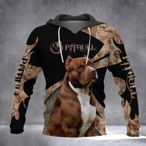 Herren Hoodies Drop Love Pitbull Dog 3D All Over Bedruckter Herren Herbst Hoodie Unisex Casual Pullover Streetwear Jacke Trainingsanzüge DK259