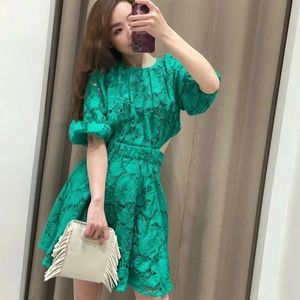 Casual Dresses M-Aje Backless virkning A-Line Dress Fit Hollowed Out Mini Dress for Women