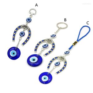 Schlüsselanhänger Türkisch für EVIL EYE Dekor Ornament Blaue Perlen Wandbehang Anhänger Schlüsselanhänger Home PROTECTION Charm