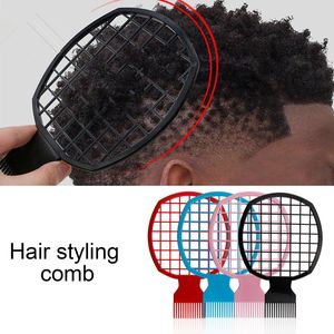 Afro Twist Comb Curl Weave Dreadlocks Natural Style Haarbürstenwerkzeug Geeignet für Männer Frauen 2-in-1 Dirty Braid Comb Twist Pick Comb Haarstyling-Werkzeuge