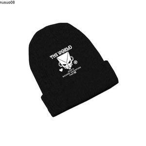 Gorro/caveira tampa jojo bizarre aventura anime skullies taps beanies de inverno chapéus quentes homens homens meninos garotos de presente elástico j230518