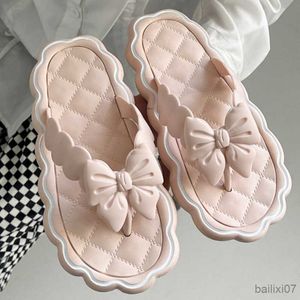 Slippers Cute Women's Slippers 2023 New Summer Indoor and Outdoor Flip Beach Smooth Ladder Home Non-slip Slippers