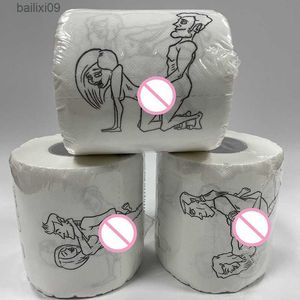 Asciugamani di carta 1 rotolo Divertimento per la casa Noverlty Paper sBath Tissue Bagno Soft 3 Ply Fashion Funny Toilet Paper Bulk Rolls T230518