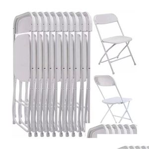 Other Festive Party Supplies Set Of4 Plastic Folding Chairs Wedding Event Chair Commercial White For Ho Dhvgm