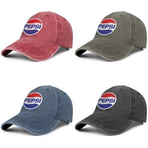 Pepsi Cola mavi ve beyaz unisex denim beyzbol şapkası havalı boş takım uniquel hats220j