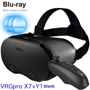 VR Glasses VRGPRO X7 3D VR -гарнитура виртуальная реальность Стала Очки для смартфона телефона с контроллерами наушники от 5 до 7 дюймов 230518
