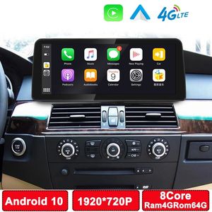 12.3 tum 1920*720p Android Car Multimedia Player för BMW 5 Series E60/E61 CCC/CIC BT WiFi Carplay Radio 4G LTE GPS