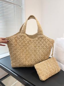 Klassisk designer Tote Luxury Bag Brands Handväskor Tygväska Fashion Paper Crossbody Women Shoulder Bags Summer Beach Bag Handväska