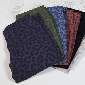 Leggings de ioga de cintura alta com estampa de camuflagem de leopardo Fitness feminina Calças esportivas apertadas para academia de cintura alta Align lu-068