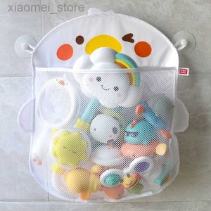 Bath Toys Injector Baby bath toys cute duck liquid mesh strong toy storage bag with suction cups bath game bag bathroom organizer water toys for children