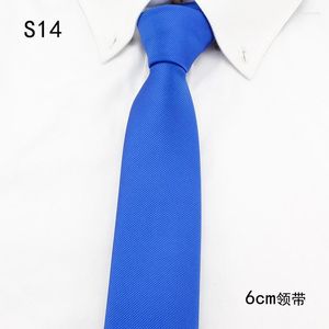 Bow Ties Royal Blue Striped Men Slim Paisley 6CM Hombre Narrow Neckties Plaid Neckwear Tie Polyester Wholesale