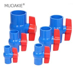 Vattenutrustning Muciakie 20/25/32/40/50/63mm Inline PVC Ball Ventil Compact T-Handtag Water Stäng slip VVS-rörkontakt Irrigati