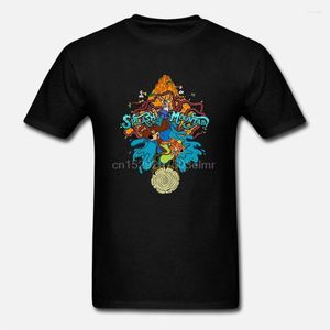 Men's T Shirts Funny Men Shirt Women Novelty Tshirt Splash Mountain Cool T-Shirt