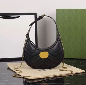 Premium quality Underarm Bag Classic Leather Designer handbag Ladies chain shoulder Baguette fashion bags 20cm With Box 2023