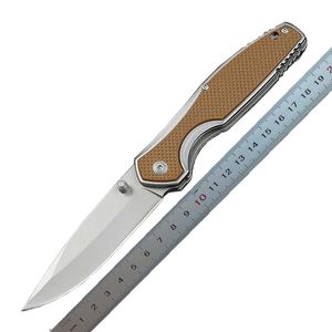 1st S6720 Survival Folding Knife 440B Titanium Coating Drop Point Blade G10/Steel Handle Ball Bearing EDC Pocket Knives With Retail Box