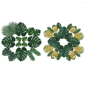 Kwiaty dekoracyjne 60 sztuk Portable sztuczne liście domowe sypialnia świąteczna symulacja symulacja liść dekoracja przyjęcia 6 rodzajów