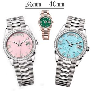 Mens Watch Week Date ST9 36mm 40mm Super Factory Diamond Watch Fashion Casual Men's Watch automatic mechanical watch Montre De Luxe Dhgate