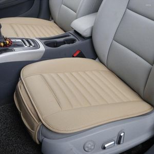 Fotelik samochodowy obejmuje skórzaną podkładkę samochodową Poduszka Anti Slip Wewnętrzne akcesoria PU Auto Ochrona