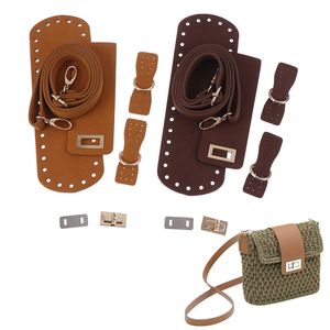 Tasche Teile Zubehör Mode DIY Handgemachte Rucksack mit s Strap Bottom Kordelzug Bündel Leder Griffe Für Frauen Handtasche p230517