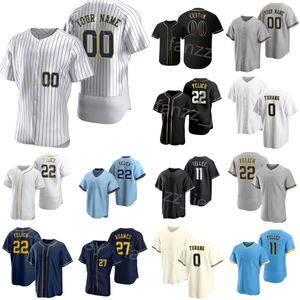 Baseball 11 Rowdy Tellez Jersey 0 Brice Turang 28 Joey Wiemer 22 Christian Yelich 27 Willy Adames 9 Brian Anderson 2 Luis Urias 15 Tyrone Taylor Space City Man Kids N-J-R