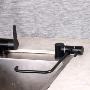 Kitchen Faucets Black Free Foldable Water Filter Faucet Drinking Can Folding Tap For Reverse Osmosis System