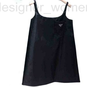 Basic & Casual Dresses Designer P family triangle summer new slim loose and versatile women's dress sleeveless suspender vest A-line skirt 5EE1