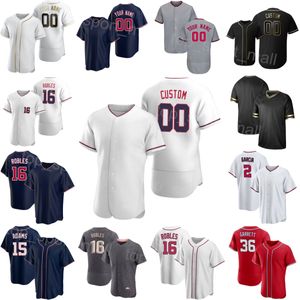 Beyzbol 16 Victor Robles Jersey 17 Alex Call 2 Luis Garcia 36 Taş Garrett 6 Michael Chavis 15 Riley Adams 46 Patrick Corbin 37 Stephen Strasburg Özel Erkek Gençlik G-M