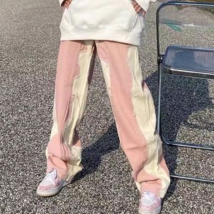 Capris Cocoa Taschen Patchwork Baggy Jean Fashion Streetwear Denimhose Loose Cargo Pant Korean Jeans Harajuku Y2k Frauenkleidung