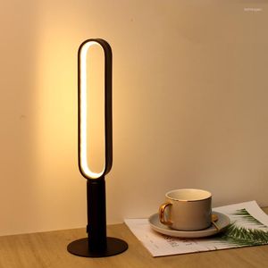 Table Lamps Modern LED Bar Lamp Cafe Restuarant Desktop Decor Night Light Rechargeable Bedroom Bedside Reading