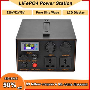 500W Portable Power Station 220V 350W LIFEPO4 Batterisolgenerator utomhus RV Camping Backup Power Bank Energy Storage Supply