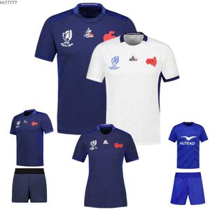 9ZKR 2023 NOWA T-shirt mody Rugby Clothingmen's T-shirts France Womens Kids Jersey Home Away Shirt Woman Set