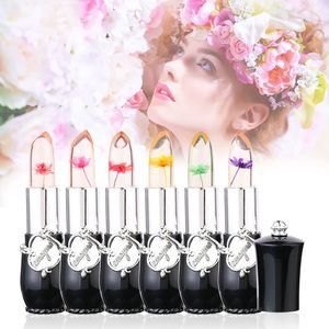 Moisturizer Dry Flower Lipstick Temperature Change Color Waterproof Jelly Lip Stick Sexy Transparent Crystal Lip Balm