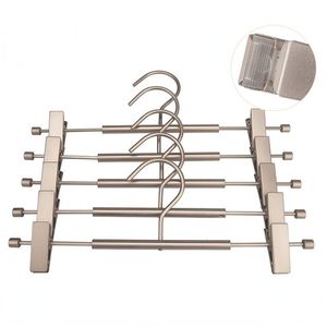 Hangers Racks Quality Metal Pants Rack Clip Trousers Coat Dress Shirt Hangers Clothing Store Garment Display Hooks Cloakroom Shelves Storage 230518