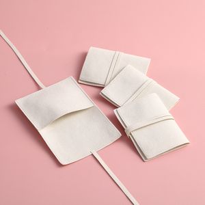 Jóias Stand 5pcs Bolsa de microfibra de jóias com envelope de fita embalagem de presentes para brincos de anel Pingente de pulseira 230517