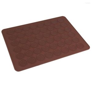 Baking Moulds 1 Pc 48 Macaron Mat Silicone Mold Pastry Sheet Muffin Tray Reusable Bakeware Kitchen Tools Accessories