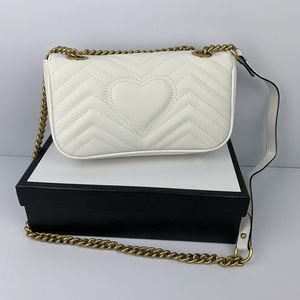 446744 Fashion women bags Love heart V Wave Pattern Satchel Designer Bag Chain Handbag Crossbody Purse Lady Tote bags