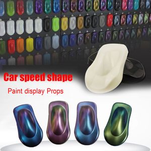 10*20 cm plastbils hastighetsformer för krom vinyl wrap färg hjul färg display mo-179 2 färger