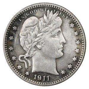 1911 P/D/S Barber Quary Dolar Gümüş Kaplama Para Kopyası