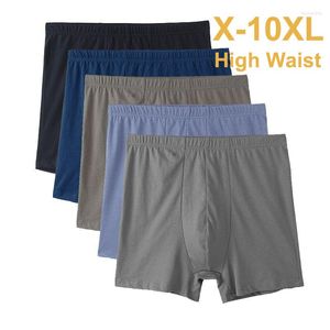 アンダーパンツ5PCS XL-10XLプラスメンズアンダーウェア男性ボクサーソリッドパンティーショーツコットン通気性親密な男ボクサー大規模