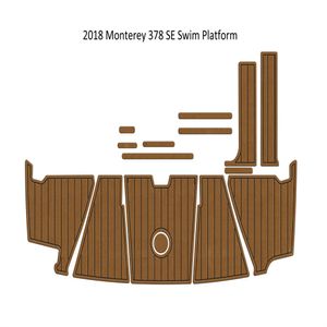 2018 Monterey 378 SE Yüzme Platfrom Step Pad Boat Eva Köpük Sahte Tik Güverte Zemin