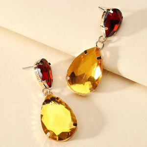 Dangle Earrings Fashion Multolored Glass Chandelier Statement Drop for Women 2023 Trend Luxury Design Pendientes Party Jewelry