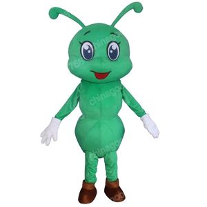 Performance Black/Green Ant Mascot Costume Halloween Natal Fanche Fanche Party Cartoon Personagem Toço Carnaval Festa para homens Mulheres
