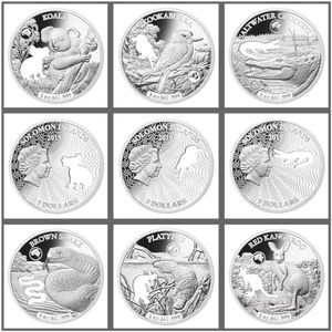 Animal Silver Coin Art Collecable Business Hediyesi Magnetizma Yok