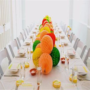 Weihnachtsdekorationen, 3 Stück, 15 cm, 15,2 cm, bunte kleine Seidenpapier-Wabenlaternen, Blumen, Kugeln, Pastellfarben, Hochzeit, Baby, Brautparty, Party