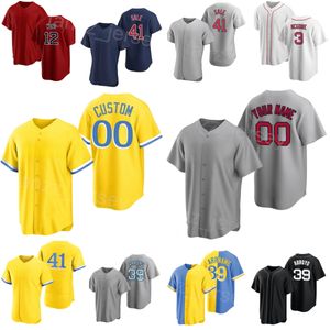 Baseball 30 Rob Refsnyder Jersey 20 Yu Chang 3 Reese McGuire 18 Adam Duvall 10 Trevor Story 39 Christian Arroyo 12 Connor Wong 29 Bobby Dalbec Nome personalizado