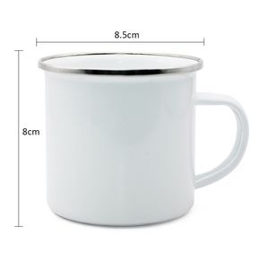 12 onças de sublimação esmalte a caneca de transferência de calor Cup de café com alça DH87600