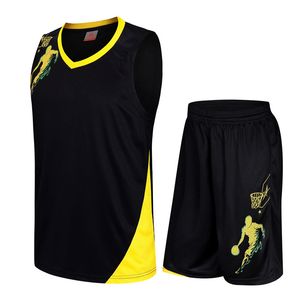 ランニングセットファッションアダルトキッズバスケットボールジャージの男性と子供の通気性のあるユースバスケットボールユニフォームショーツクイックドライスポーツウェア230518