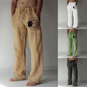 Men's Pants Male Casual Loose Cotton Mens Yoga Wide Leg