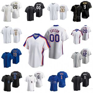 Team Baseball 20 Pete Alonso Maglie 12 Francisco Lindor 1 Jeff McNeil 9 Brandon Nimmo 19 Mark Canha 6 Starling Marte Flexbase Sewing Space City Connect Uomo Donna D-D-H