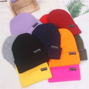 Beanie/Skull Caps Kpop Got7 unisex ull cap Team Wang Beanies Sticked Solid Cute Hat Warmer Casual Hat Jackson J230518